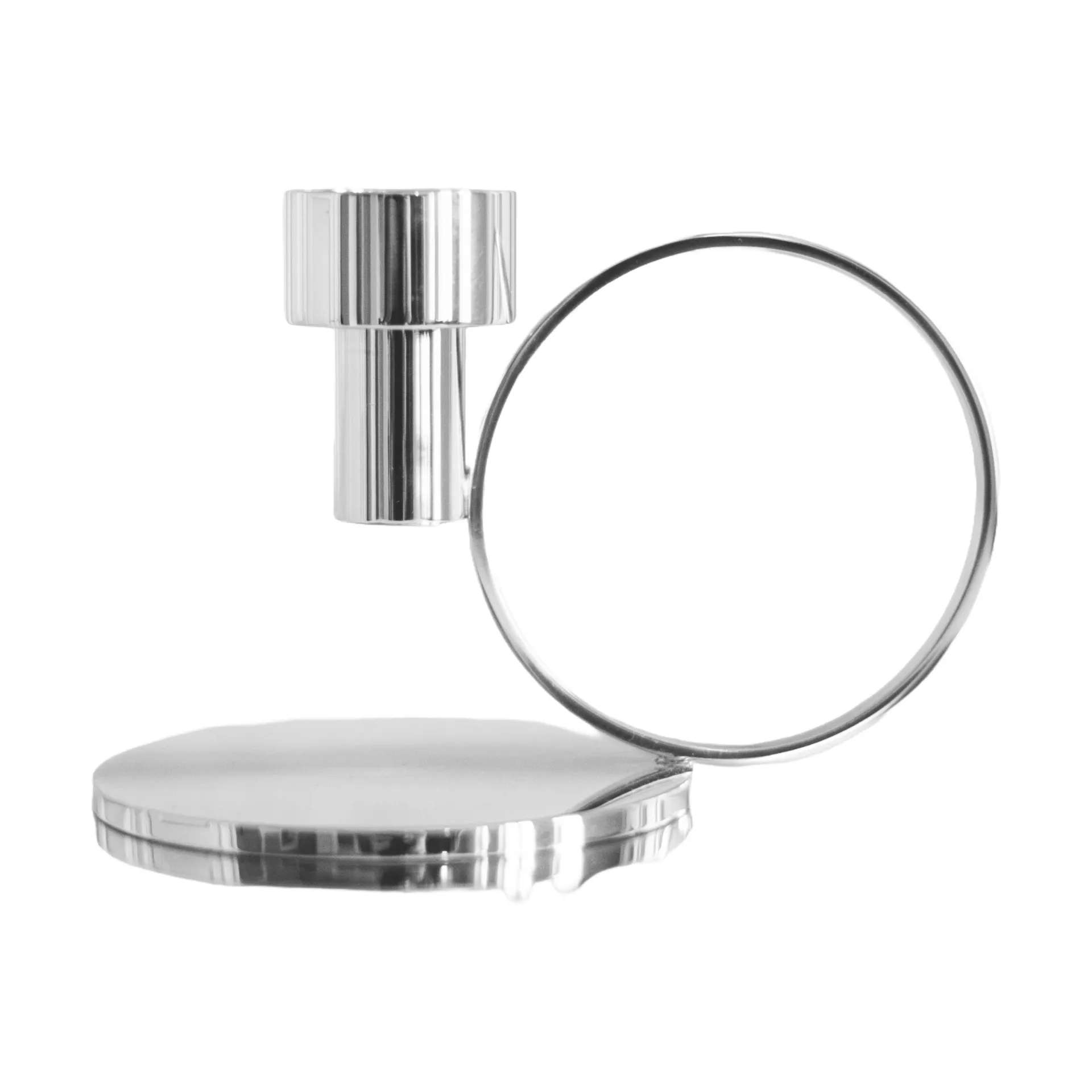 Insieme キャンドルスティック, Nickel-plated brass Hilke Collection