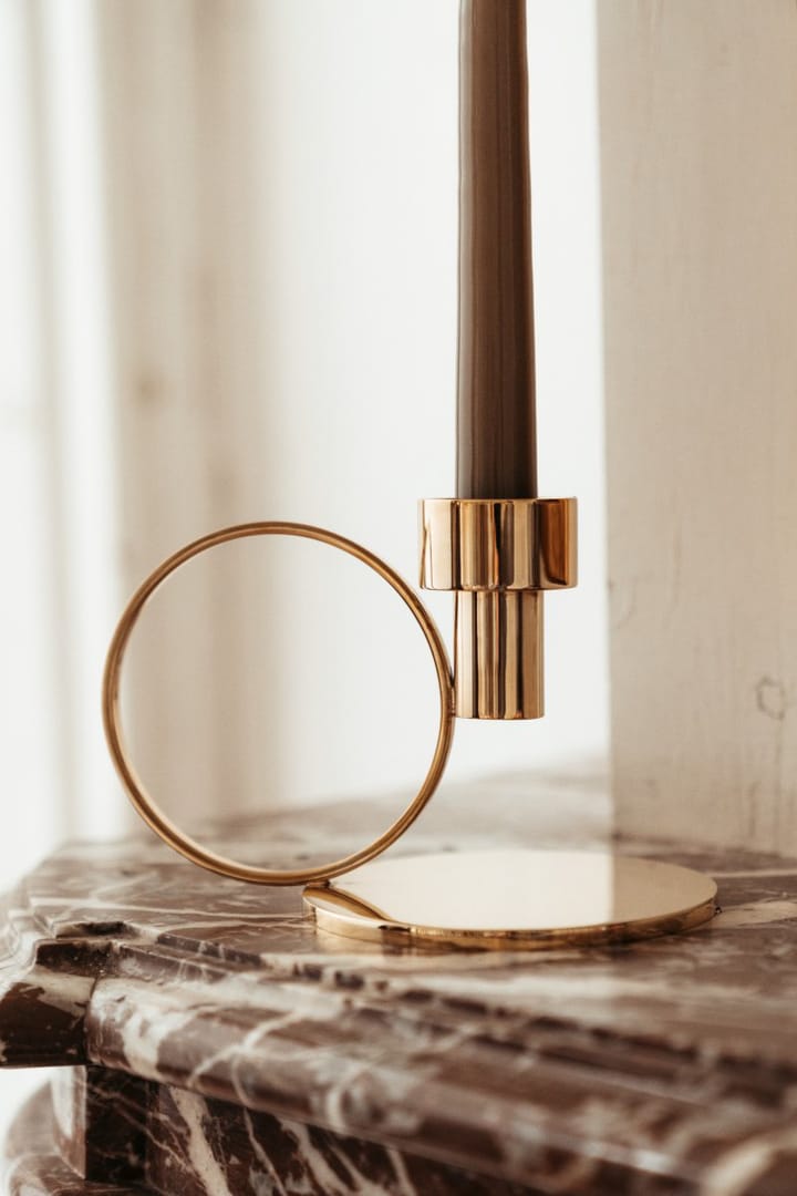 Insieme キャンドルスティック, Solid brass Hilke Collection