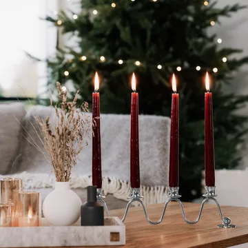 Lignano Sabbiadoro Advent キャンドルスティック - Nickel-plated brass - Hilke Collection