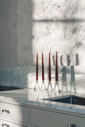 Lignano Sabbiadoro Advent キャンドルスティック - Nickel-plated brass - Hilke Collection