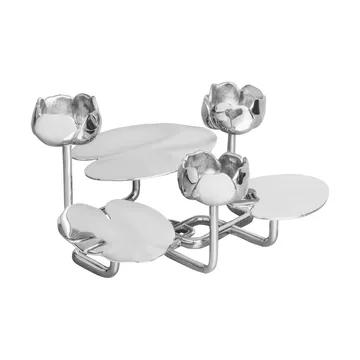 Ninfea grande キャンドルスティック - Nickel-plated brass - Hilke Collection