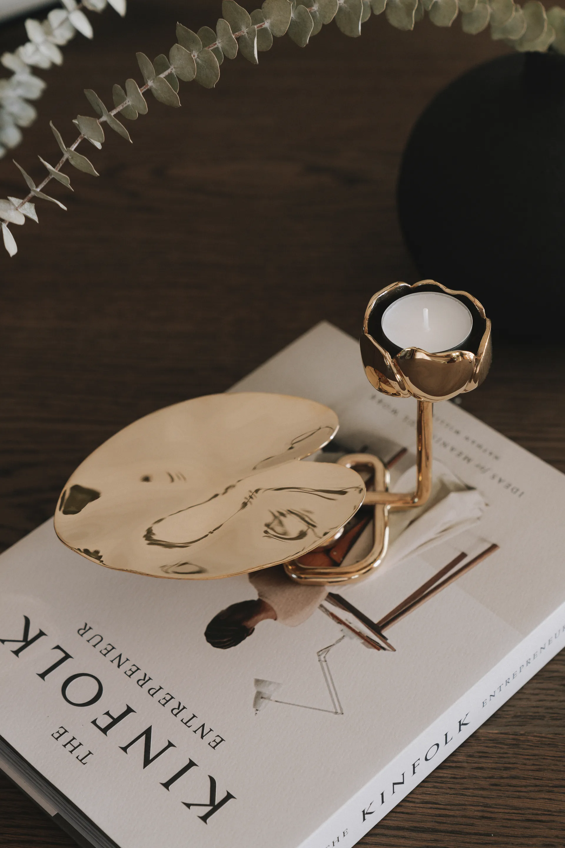 Ninfea No.2 キャンドルスティック, Brass Hilke Collection