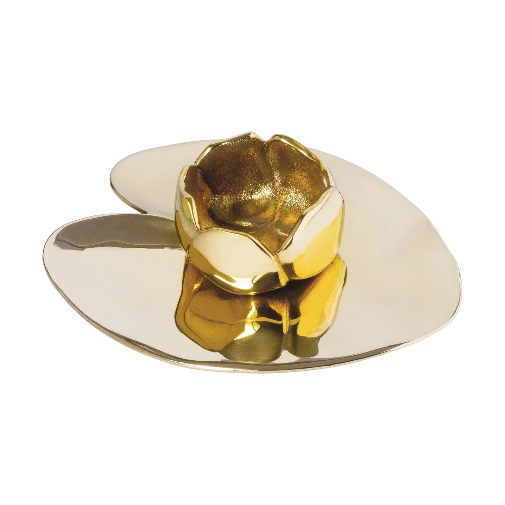 Ninfea piccola キャンドルホルダー, Nickel-plated brass Hilke Collection