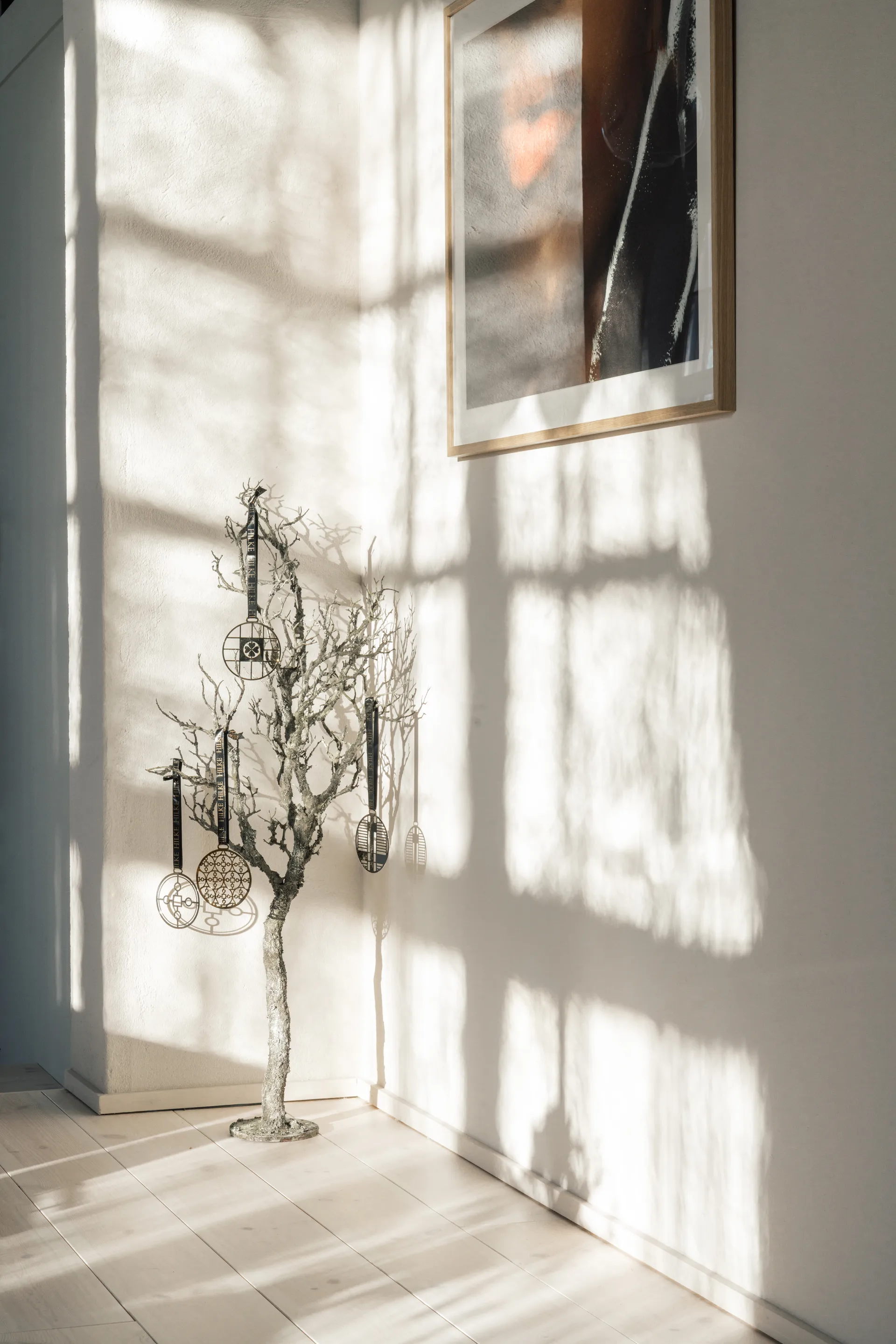 Piano ツリーオーナメント, Nickel-plated brass Hilke Collection