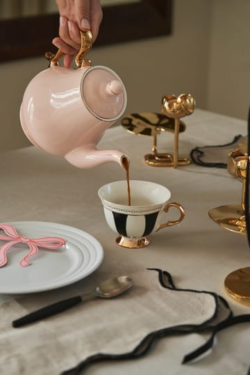 Strisce Nero カップ & ソーサー - 22 cl - Hilke Collection