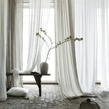 Dalsland カーテン - Charcoal, pleat band and channel - Himla | ヒムラ