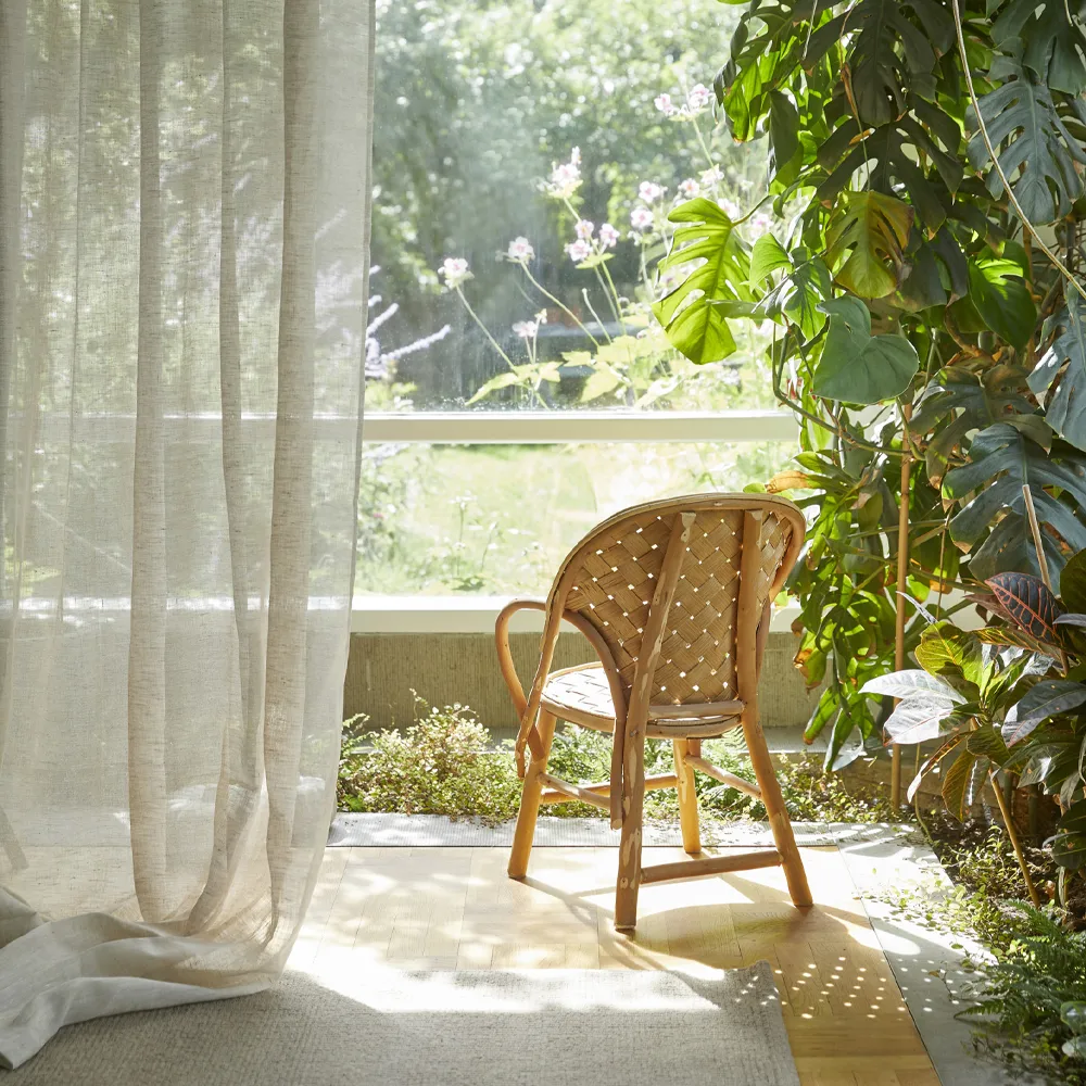 Dalsland カーテン, Charcoal, pleat band and channel Himla | ヒムラ