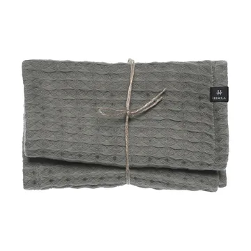 Ego ゲストタオル 30x30 cm 2枚セット - Charcoal - Himla | ヒムラ