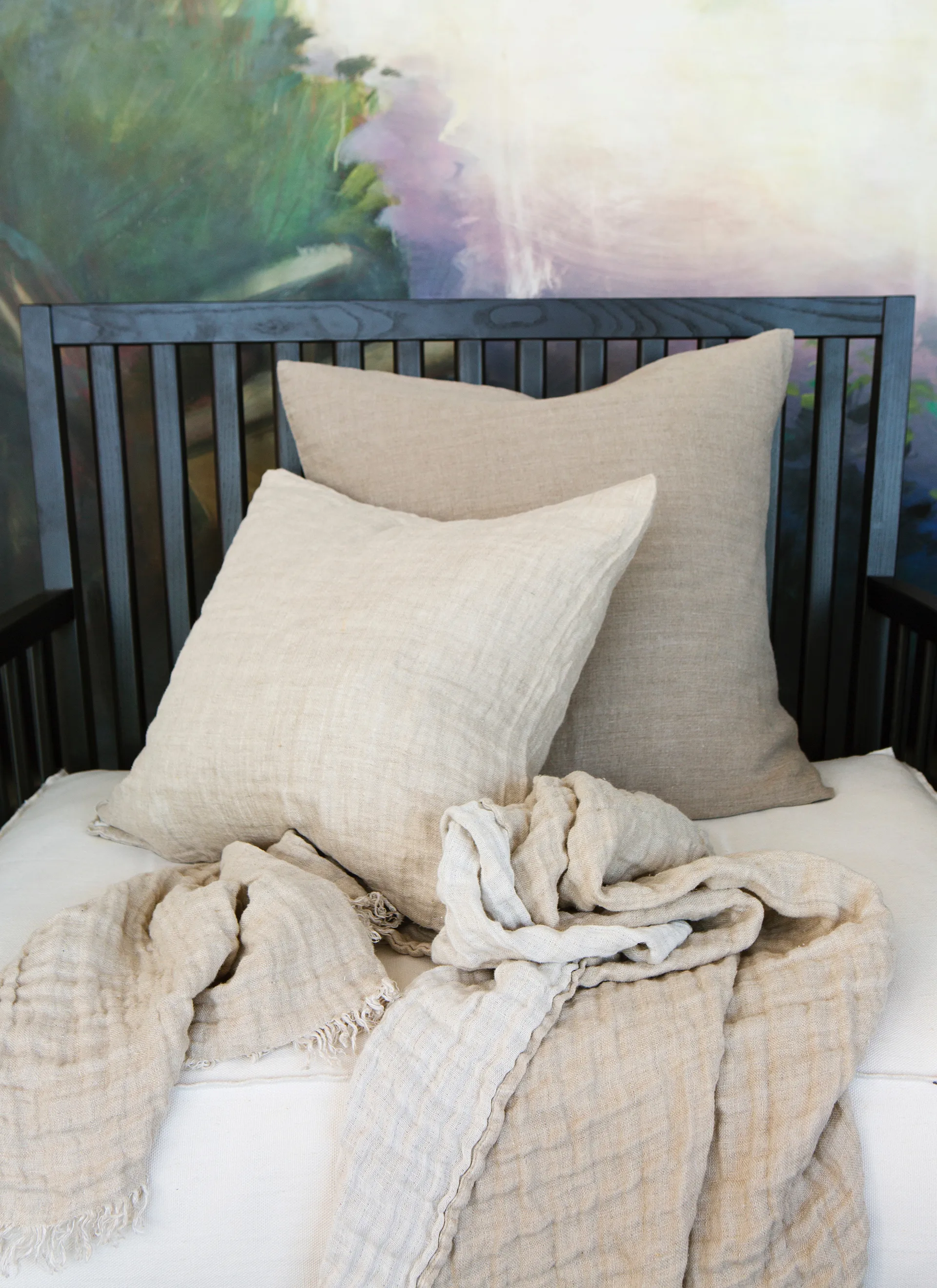 Hannelin スロー 130x170 cm, natural-white (beige/white) Himla | ヒムラ