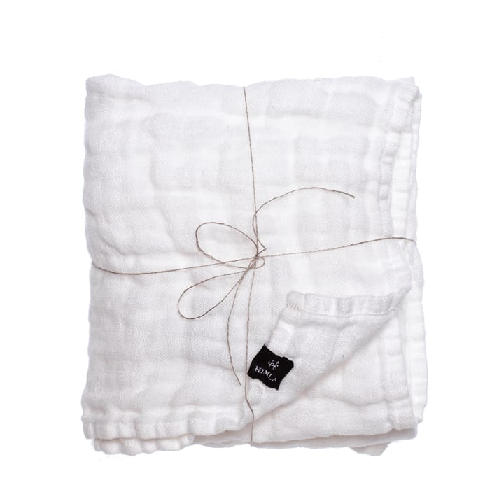 HanneLinen babyfilt 60x110 cm, White-white Himla | ヒムラ