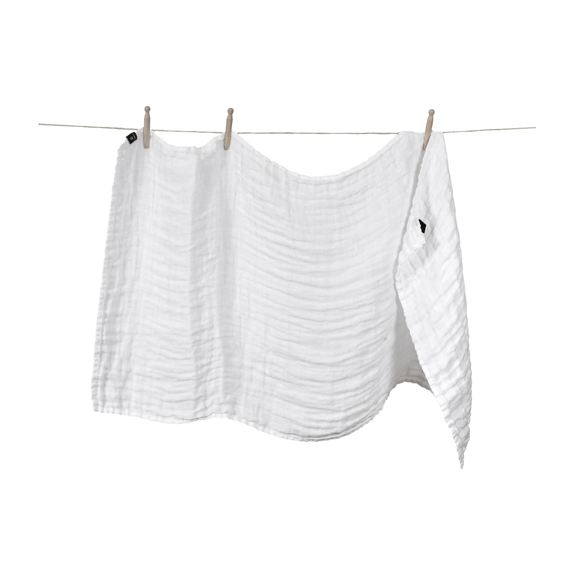 HanneLinen babyfilt 60x110 cm, White-white Himla | ヒムラ
