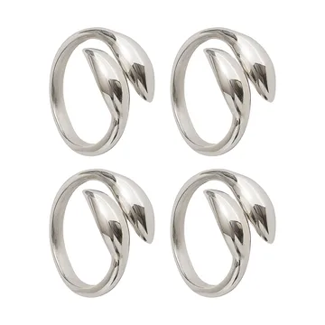 Inverness ナプキンリング - Silver, 4-pack - Himla | ヒムラ
