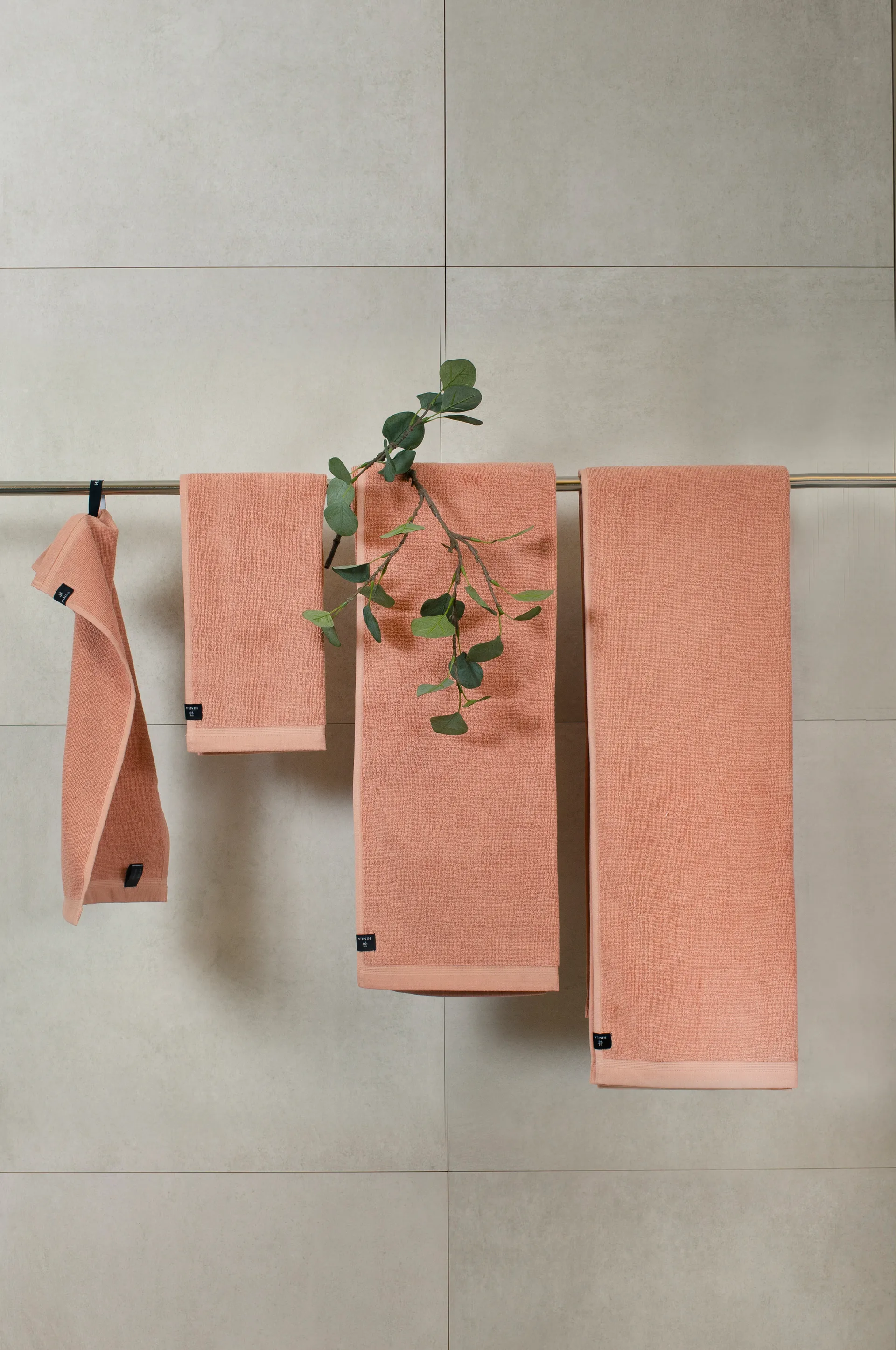 Linen タオル coral, 50x70 cm Himla | ヒムラ