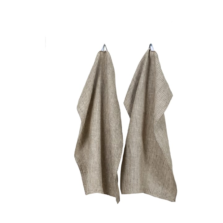 Linus キッチンタオル 50x70 cm 2枚セット - Kohl-natural - Himla | ヒムラ