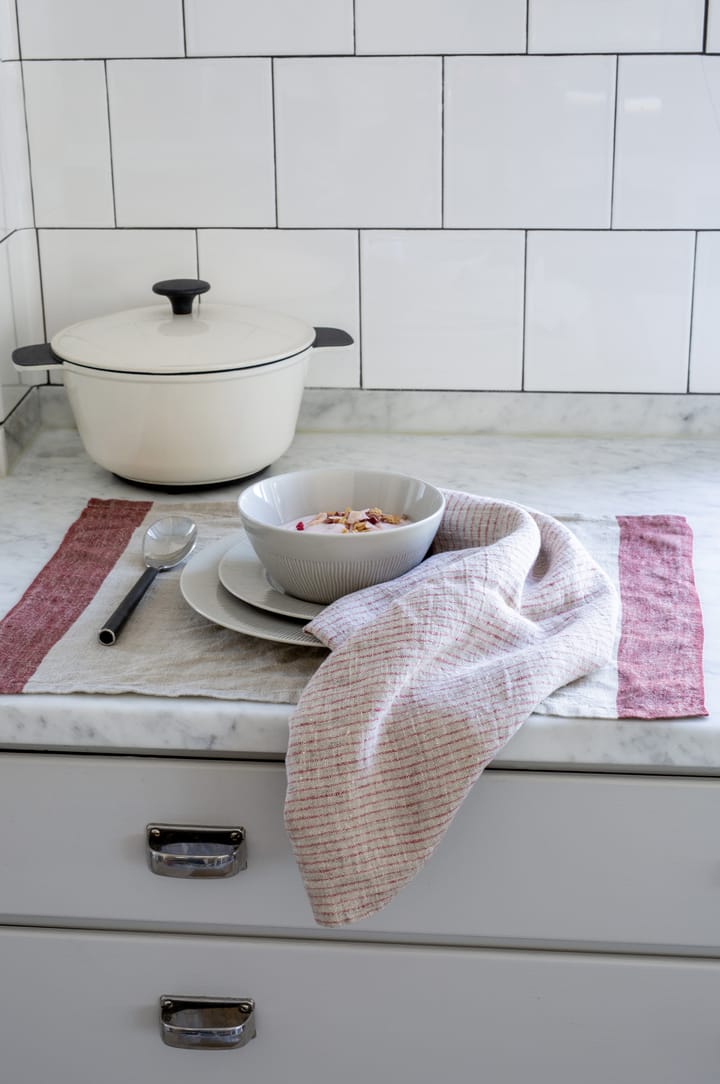 Linus キッチンタオル 50x70 cm 2枚セット, True red-natural Himla | ヒムラ