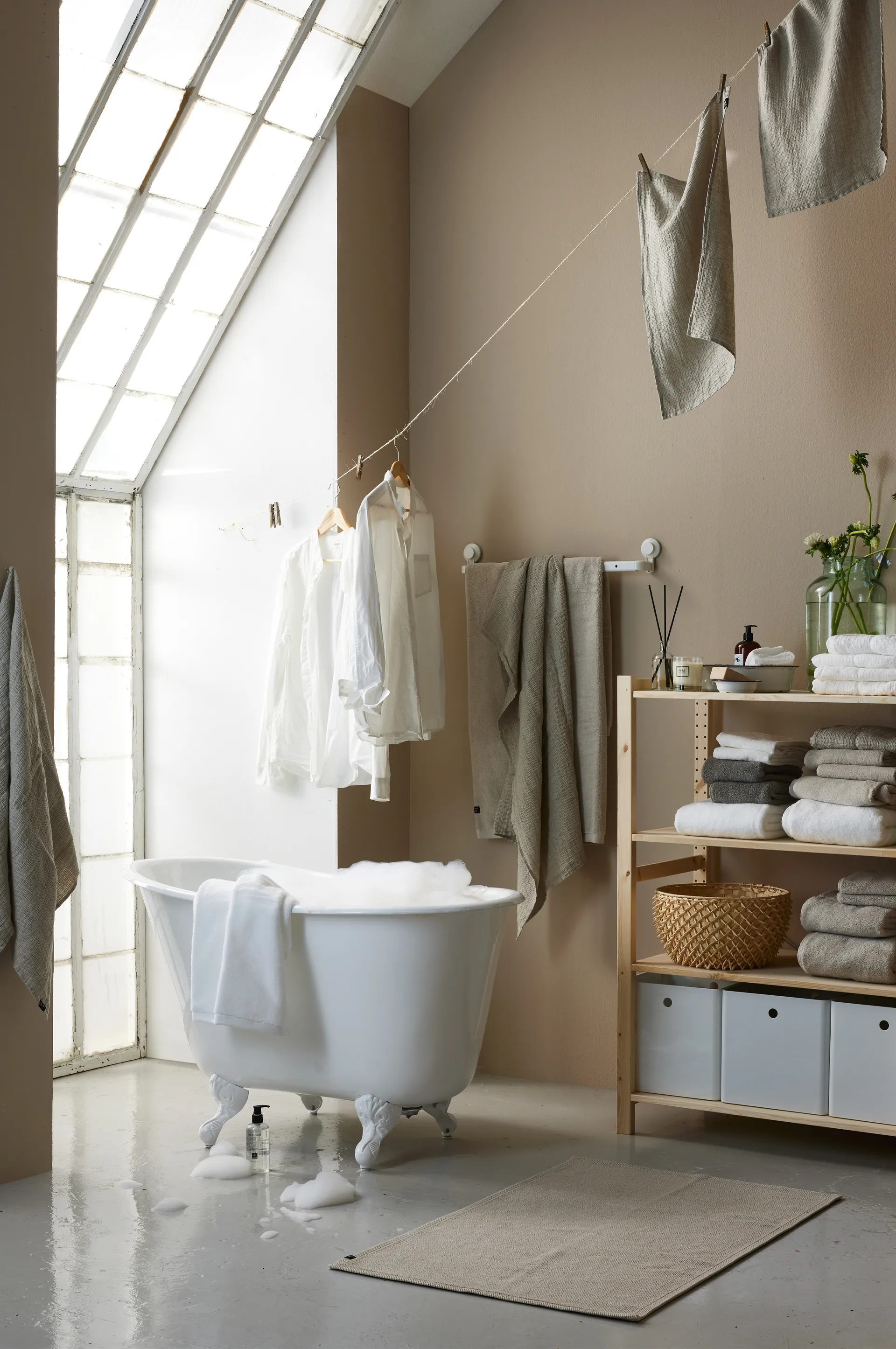 Max バスルームラグ  60x90 cm, mother of pearl (beige) Himla | ヒムラ