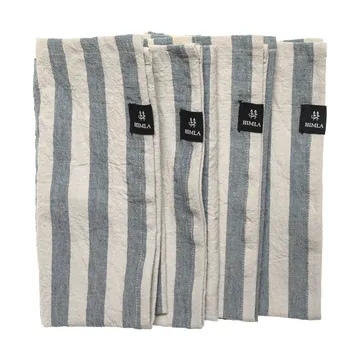 Riviera ファブリックナプキン 45x45 cm 4パック - Azure - Himla | ヒムラ