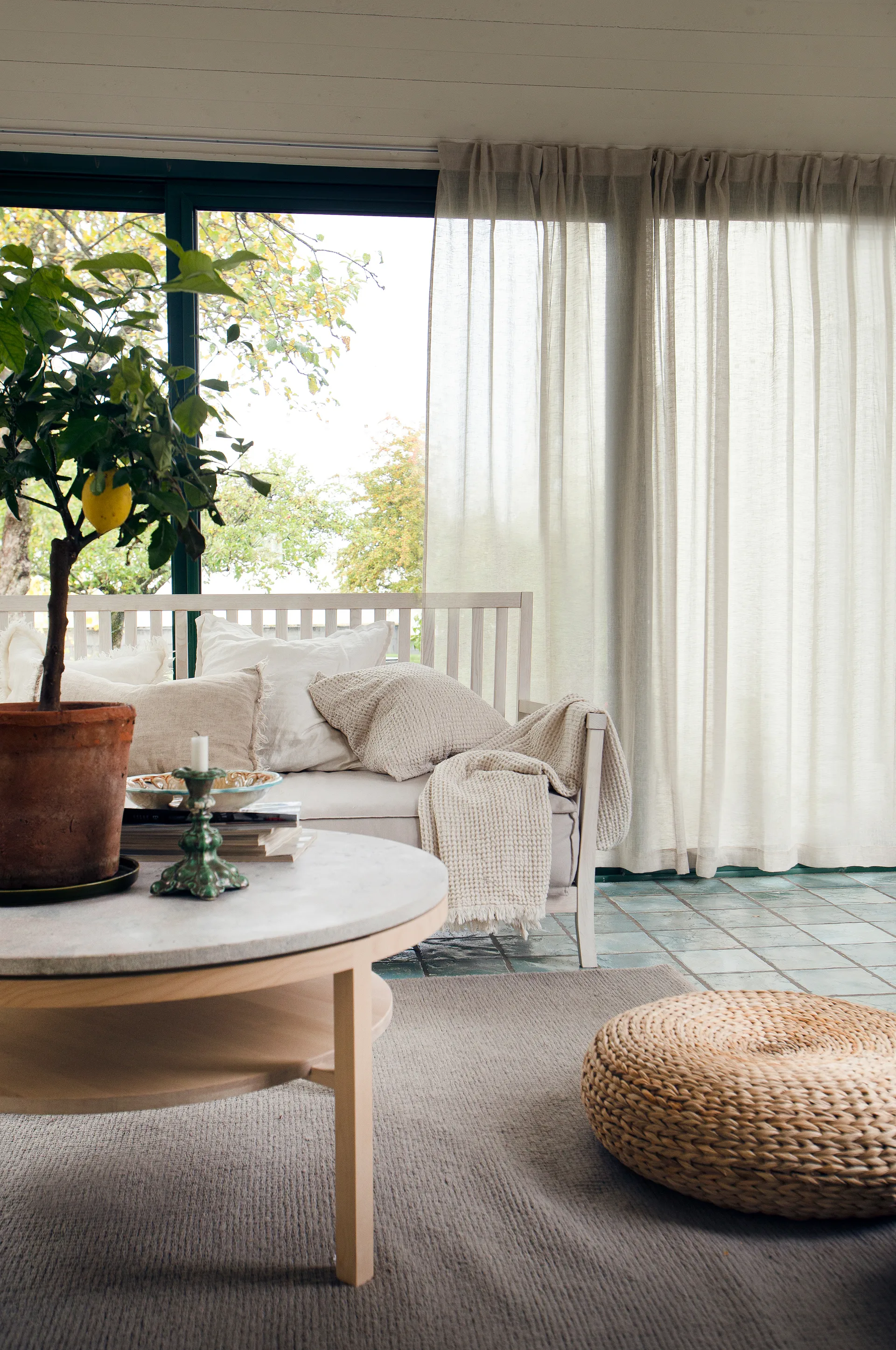 Skylight カーテン ストリップ付き 280x290 cm, Oatmeal Himla | ヒムラ