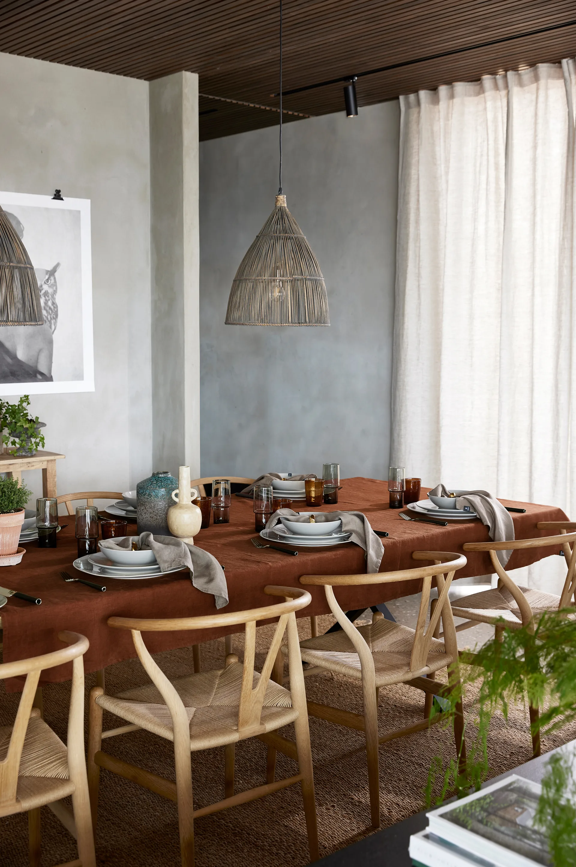 Sunshine カーテン & タイ 140x290 cm, Oatmeal (nature) Himla | ヒムラ