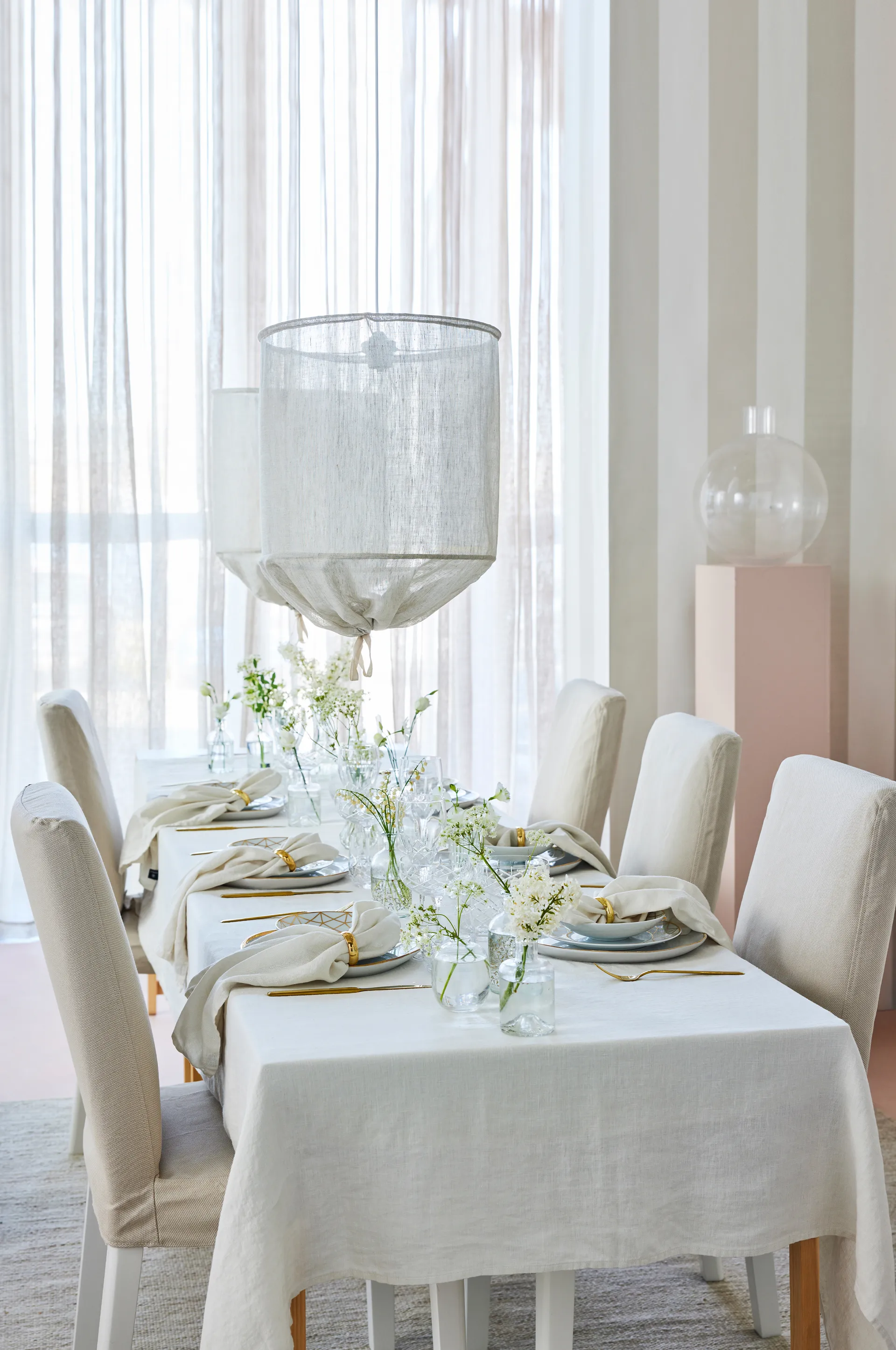 Sunshine テーブルクロス 145x250 cm, Fog (beige) Himla | ヒムラ