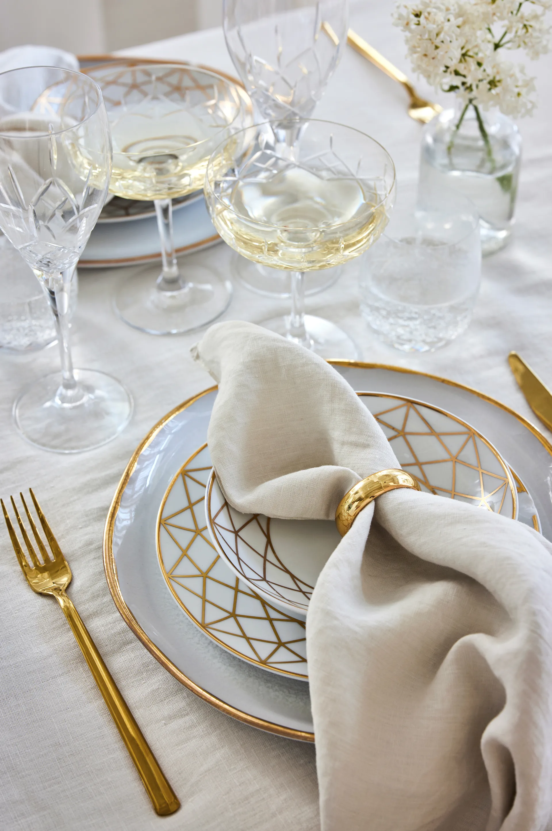 Sunshine ナプキン 4枚セット, Fog (beige) Himla | ヒムラ