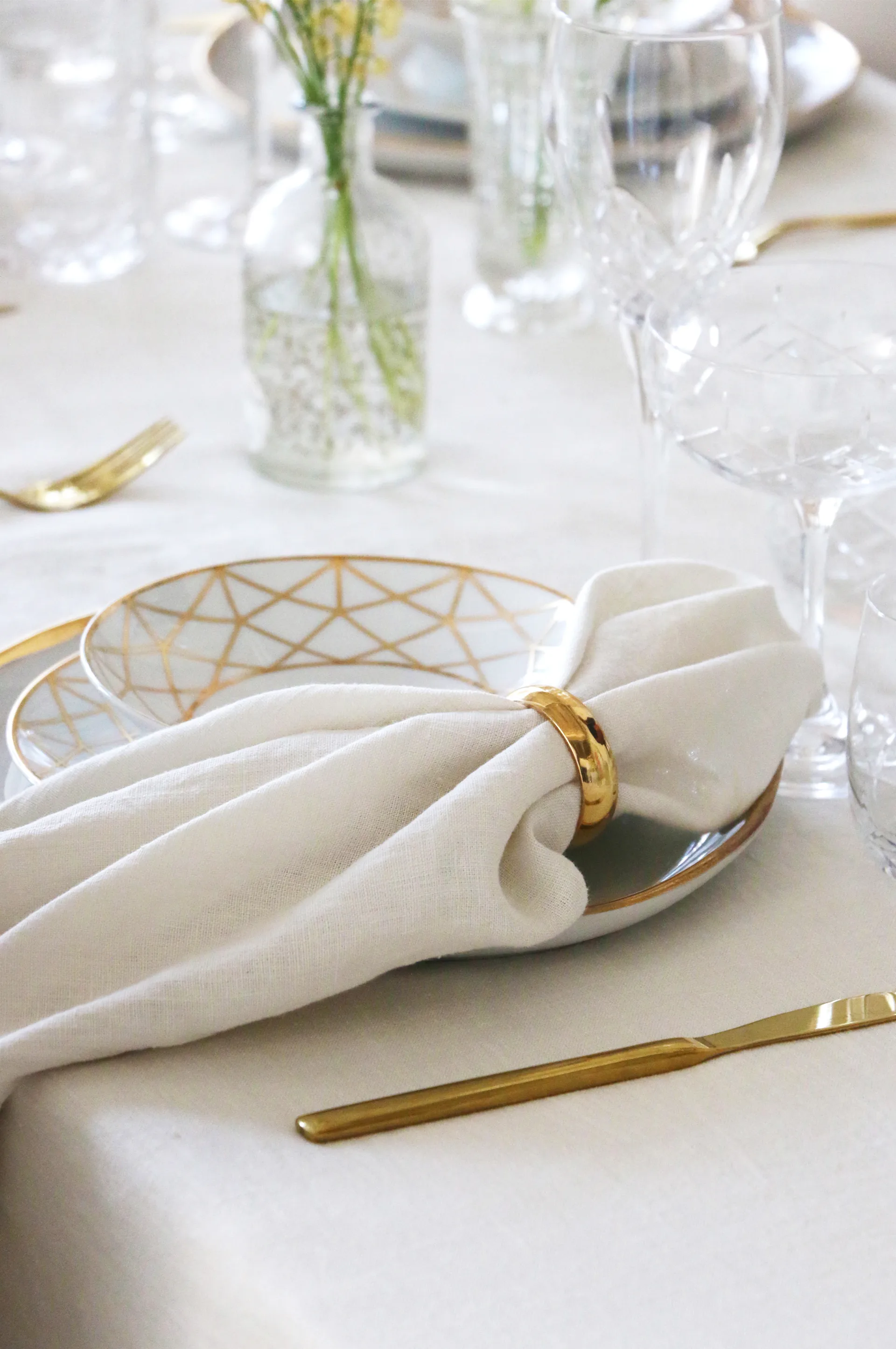 Sunshine ナプキン 4枚セット, Fog (beige) Himla | ヒムラ