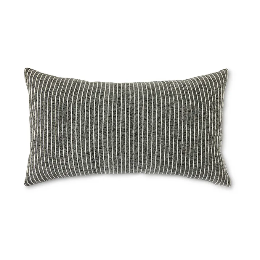 ストライプ モノクロクッション 40x70 cm, Grey HKliving | エイチケーリビング