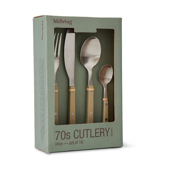 70's カトラリーセット 16本, Olive HKliving | エイチケーリビング