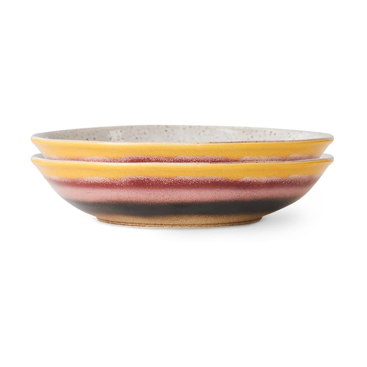 70's カレーボウル 21.7x21 cm 2パック - Hibiscus - HKliving | エイチケーリビング