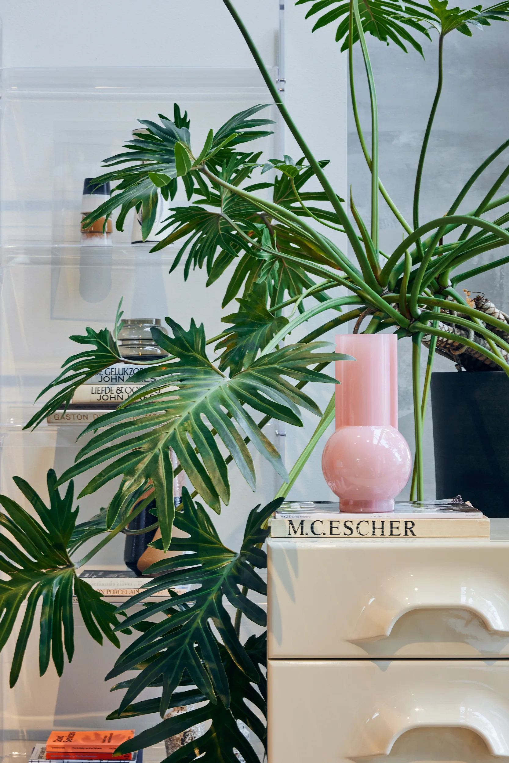 HK Living グラス 花瓶 25 cm, Flamingo pink HKliving | エイチケーリビング