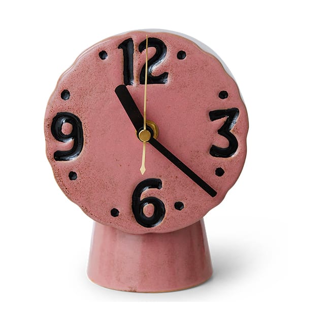 Retro セラミッククロック 16.2 cm - Pink - HKliving | エイチケーリビング
