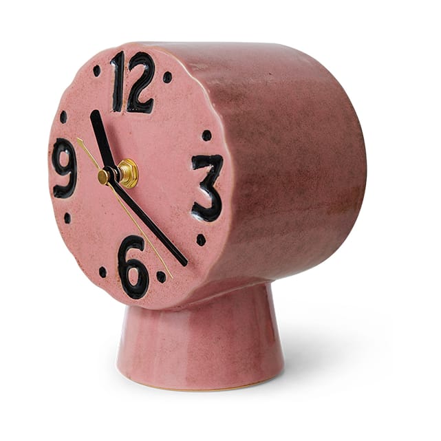 Retro セラミッククロック 16.2 cm, Pink HKliving | エイチケーリビング