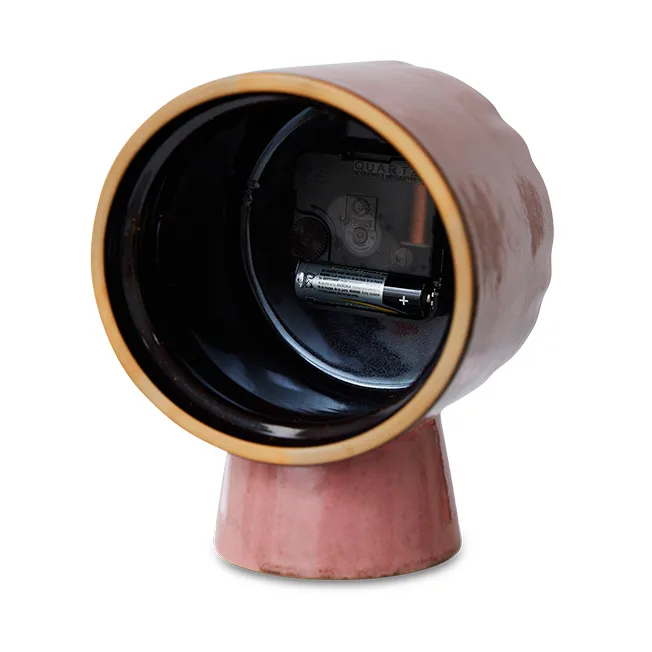 Retro セラミッククロック 16.2 cm, Pink HKliving | エイチケーリビング