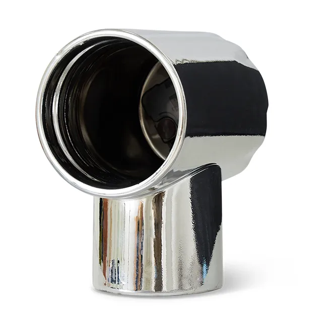 Retro セラミッククロック 17.5 cm, Chrome HKliving | エイチケーリビング