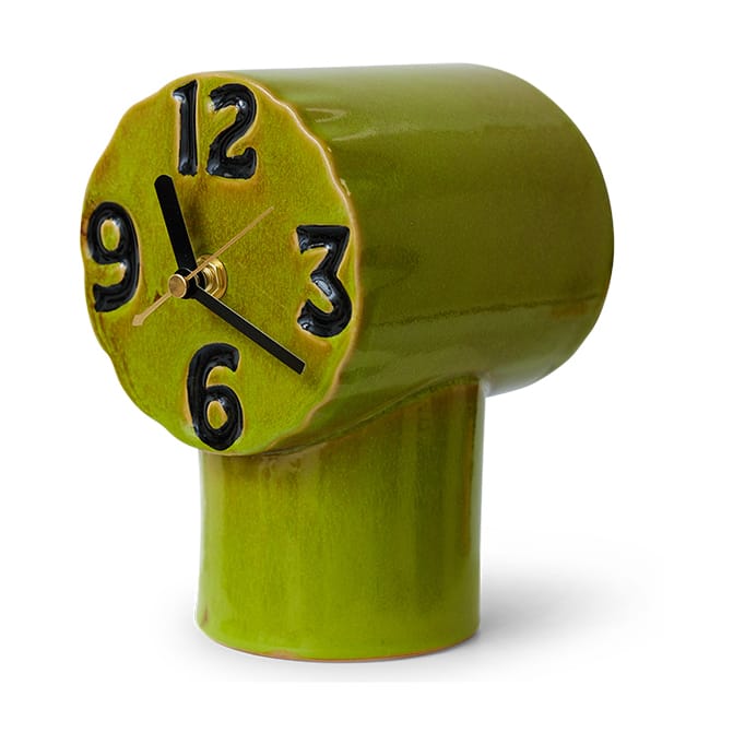 Retro セラミッククロック 18 cm, Olive HKliving | エイチケーリビング