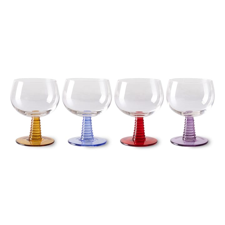 Swirl ワイングラス low 4本 35 cl - Mix - HKliving | エイチケーリビング