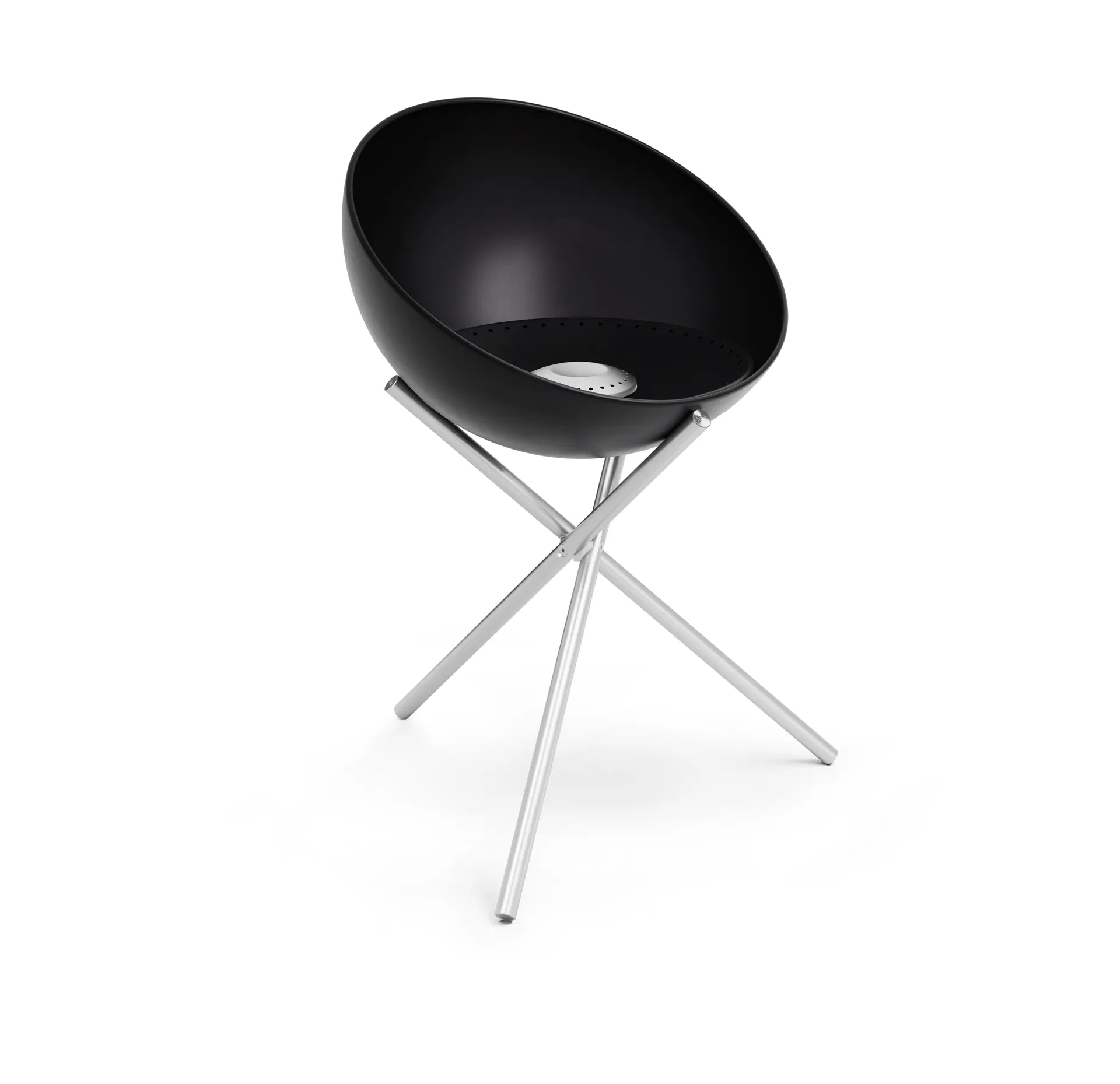 BOWL 57 ファイヤーピット 本体, Black-silver, tripod stand Höfats