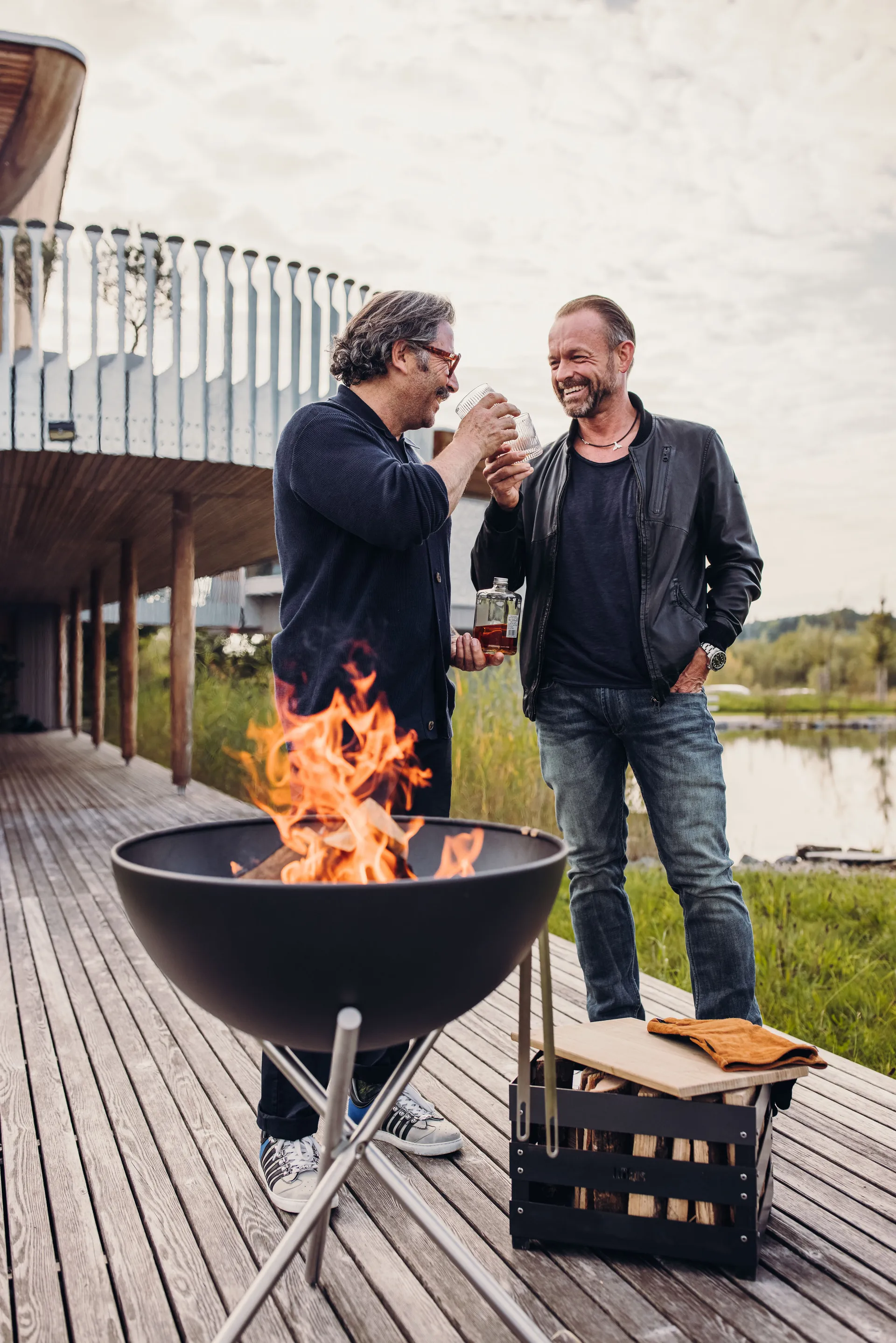 BOWL 57 ファイヤーピット用 トライアングルスタンド, Silver Höfats