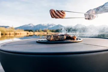 BOWL 70 ファイヤーピット用  グリルシェルフ - Black - Höfats