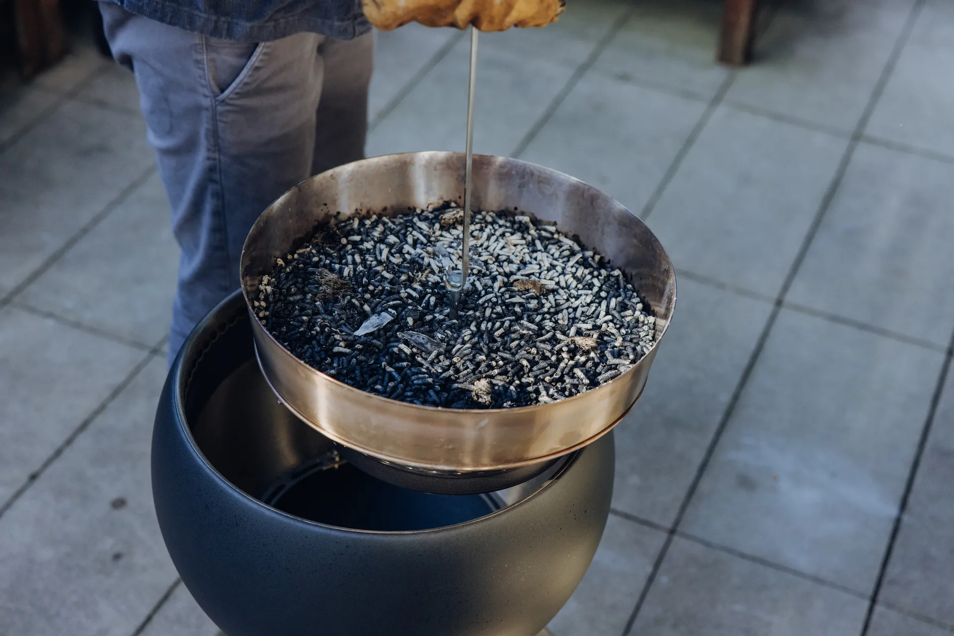 MOON 45 ファイヤーピット用 アッシュトレイ（エクステンション付き）, Silver Höfats