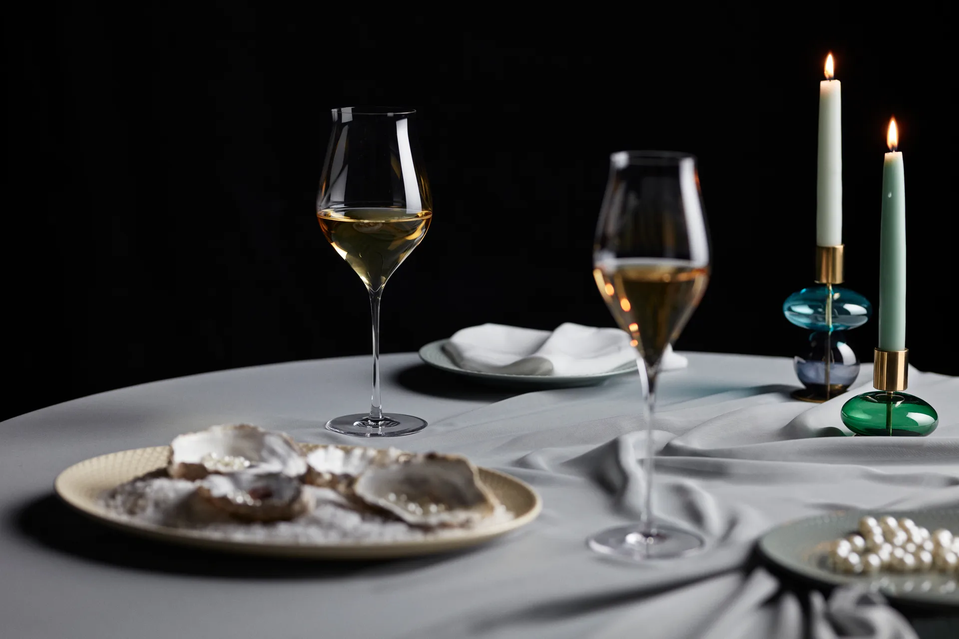 Bubble キャンドルホルダー 14 cm, Blue-smoke Holmegaard | ホルムガード