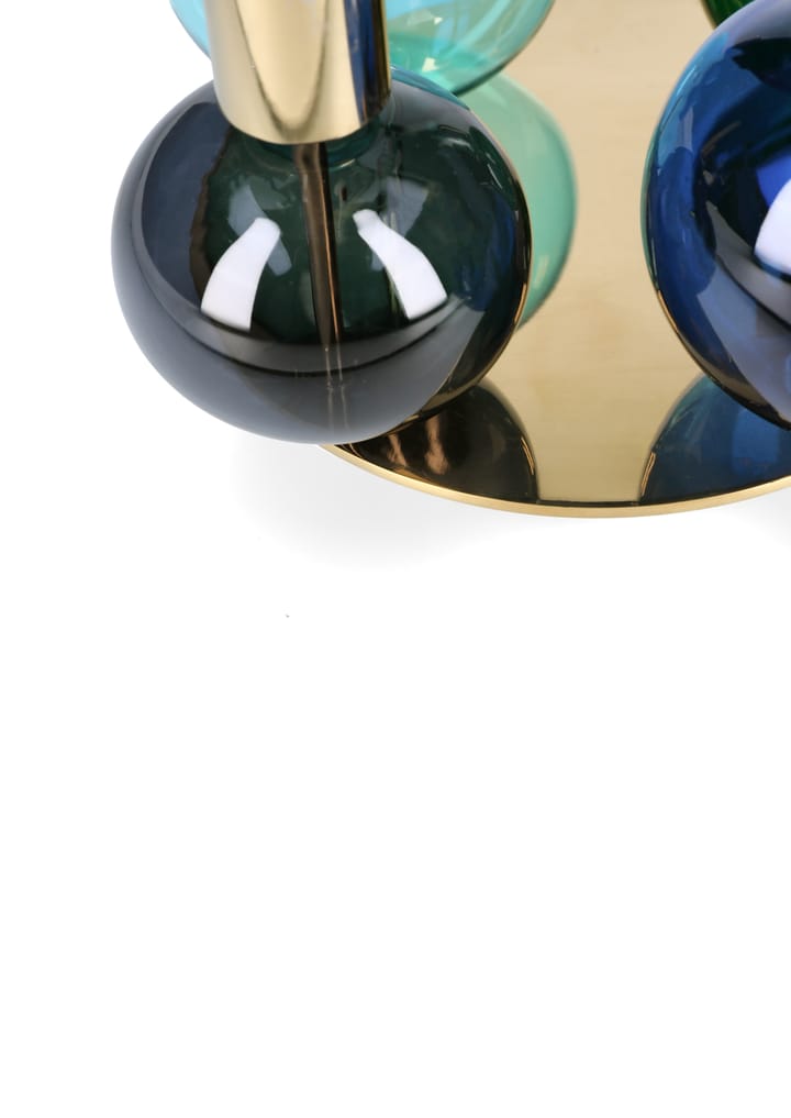 Bubble 4-arm キャンドルホルダー Ø17.5x12 cm, Blue-green-smoke Holmegaard | ホルムガード