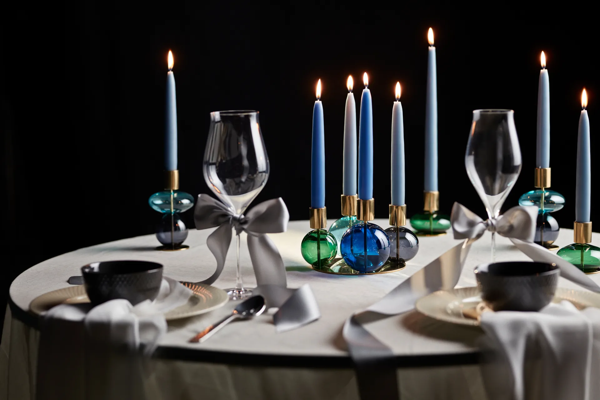 Bubble キャンドルホルダー 8 cm, Green Holmegaard | ホルムガード