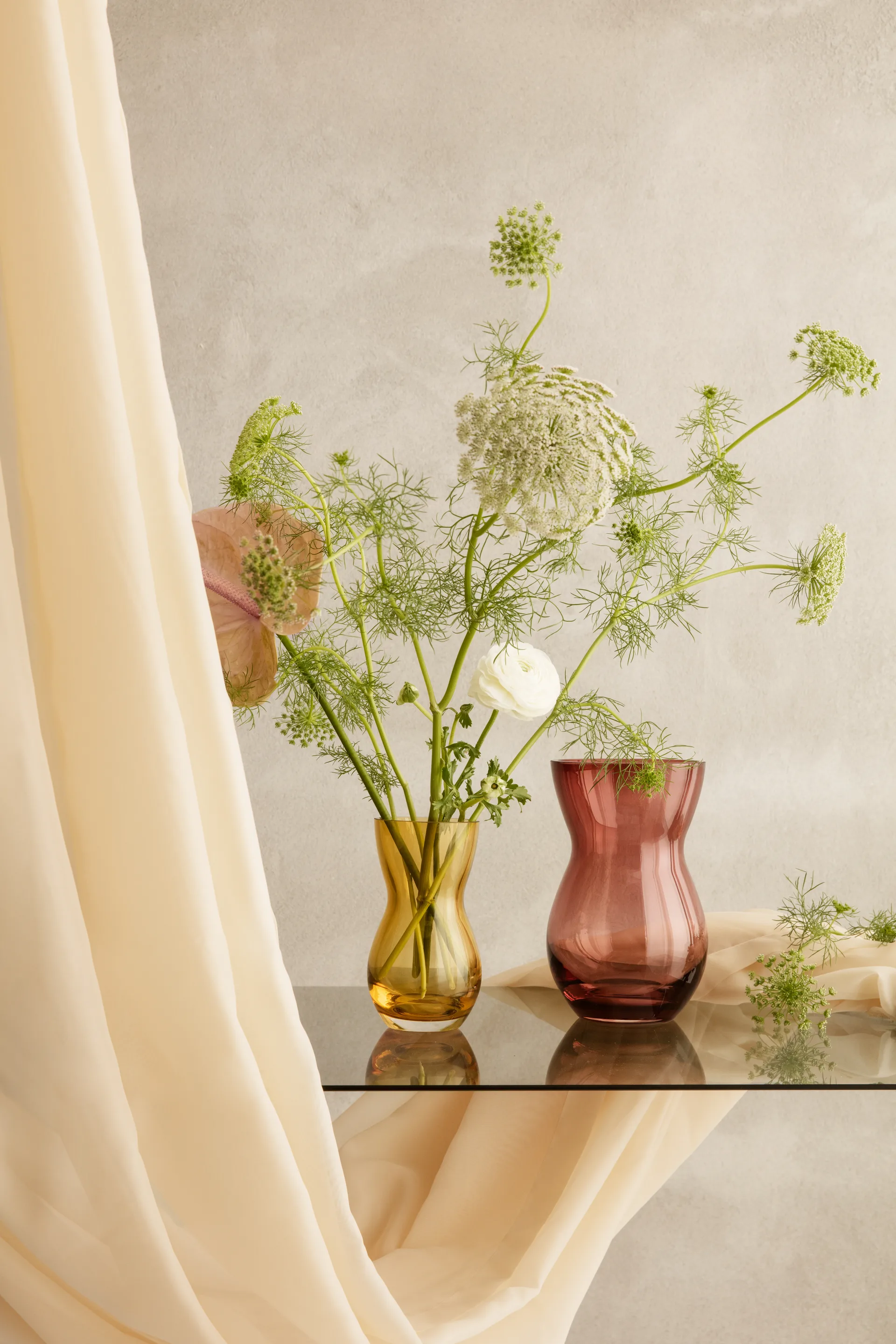 Calabas 花瓶 16 cm, Amber Holmegaard | ホルムガード