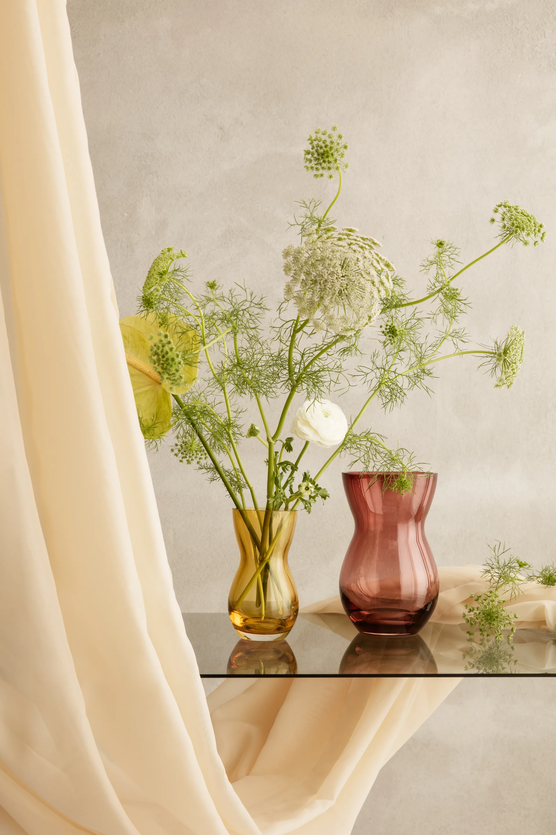 Calabas 花瓶 21 cm, Burgundy Holmegaard | ホルムガード