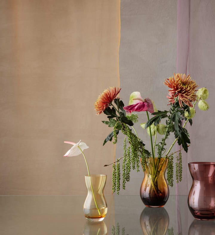 Calabas 花瓶 21 cm, Duo burgundy-amber Holmegaard | ホルムガード