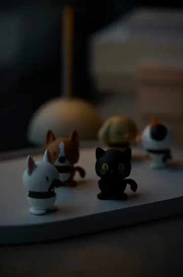 Hoptimist フィギュア XS - Cat, Black - Hoptimist | ホプティミスト
