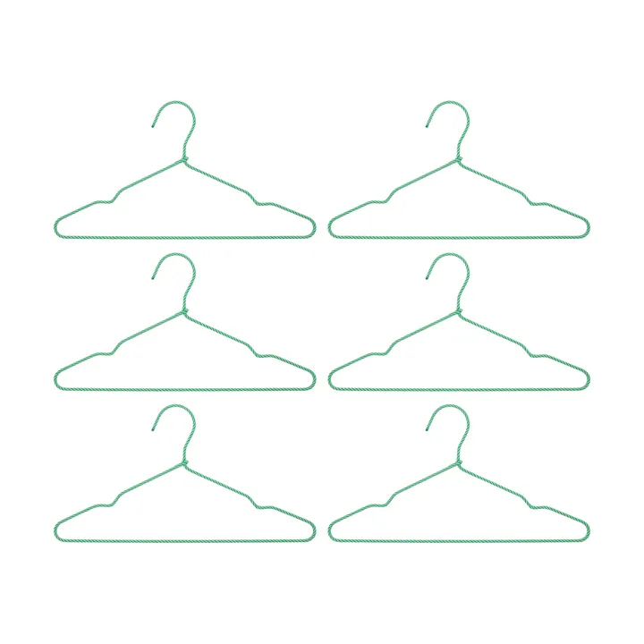 ワイヤーハンガー 6パック - Green - House Doctor | ハウスドクター
