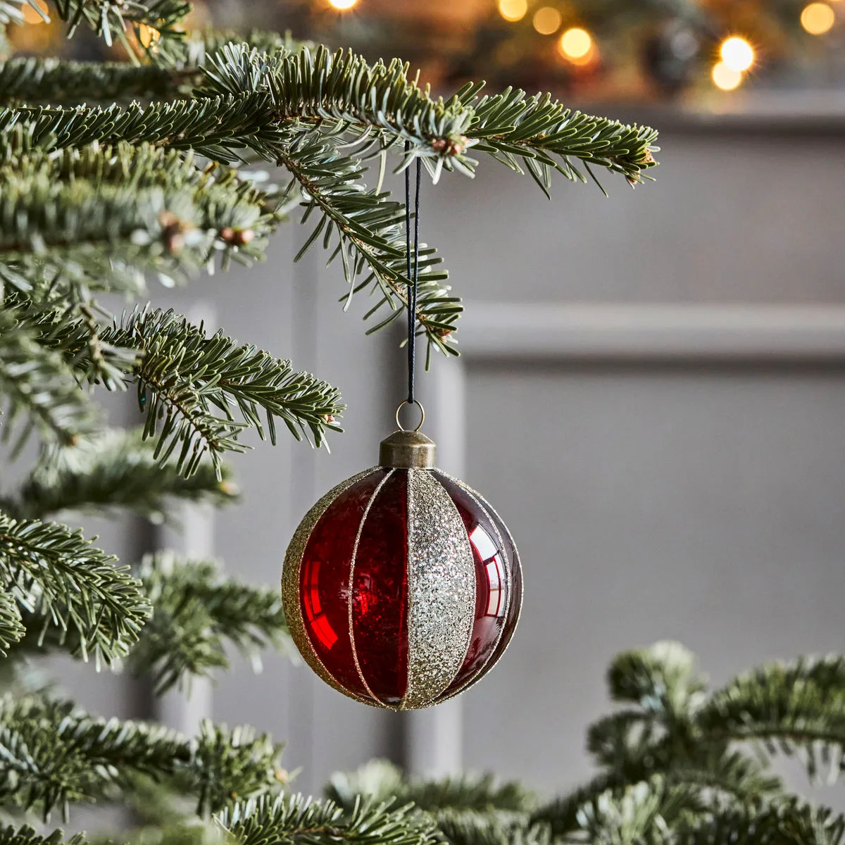マルチカラー クリスマスオーナメント Ø8 cm 4個, Wine Red House Doctor | ハウスドクター