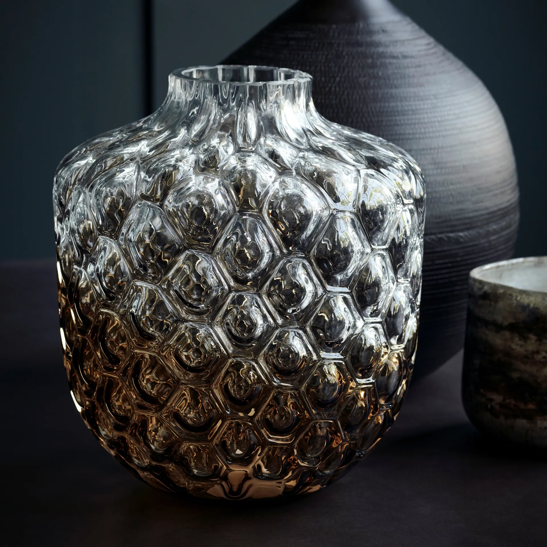 Art Deco 花瓶 31 cm, brown House Doctor | ハウスドクター